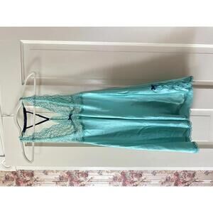 Vintage Y2K Victoria’s Secret Angel's Aqua Lace Slip Chemise – Size S/P